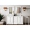 James Martin Vanities De Soto 72in Double Vanity, Bright White w/ 3 CM Eternal Jasmine Pearl Quartz Top 825-V72-BW-3EJP - alternate 2